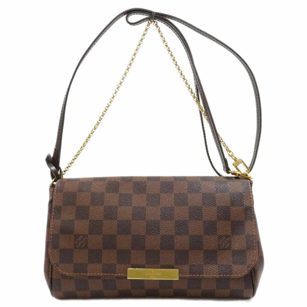 Louis Vuitton Favorite Damier Ebene Brown Shoulder Bag Canvas - Picture 11 of 11